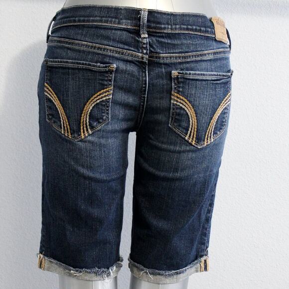 Hollister Socal Stretch Bermuda Jean Shorts Size 5 Denim - Picture 5 of 10